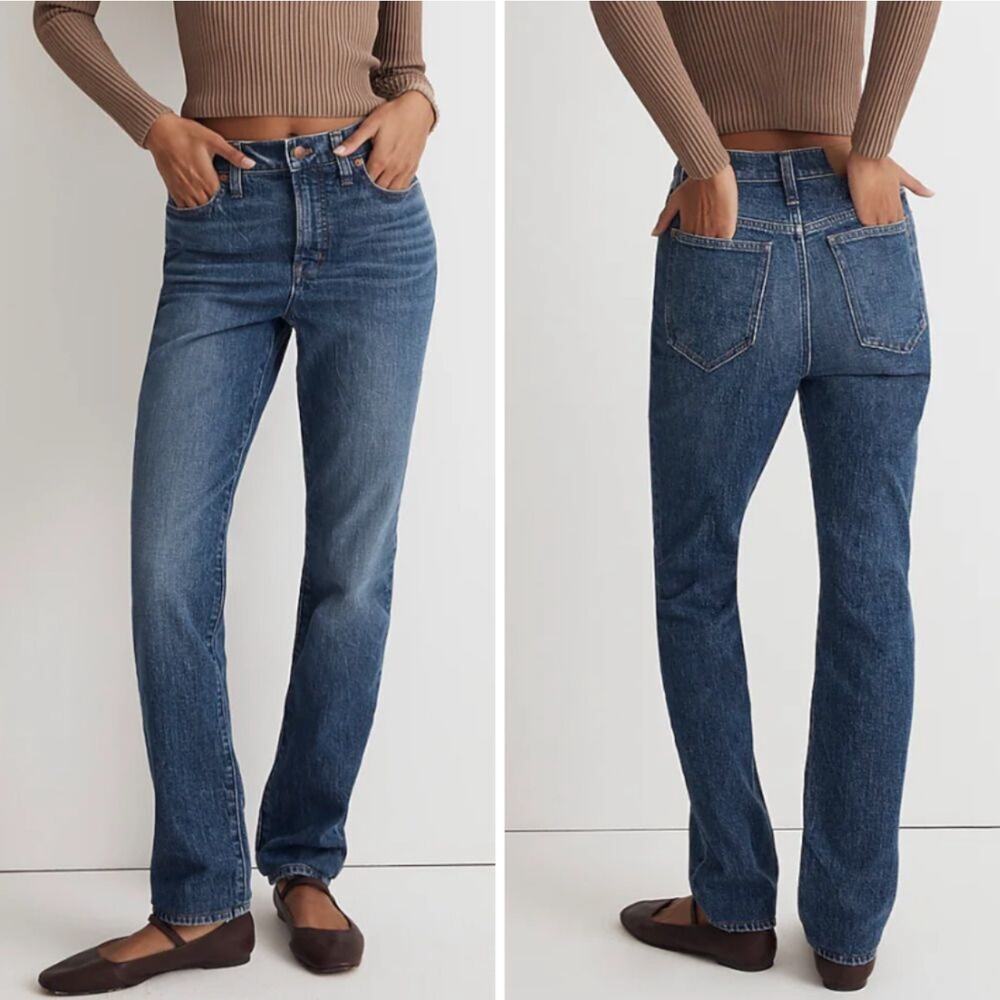 Madewell Jeans Womens 27 Blue Perfect Vintage Decatur Wash High Rise Whisker Mom